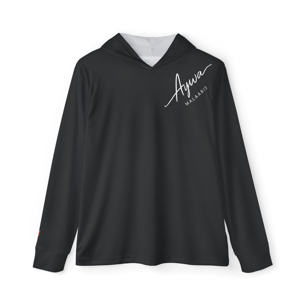 Aywa Malaabis - Aywa's Aqua Waves Sports Hoodie - Small White Font