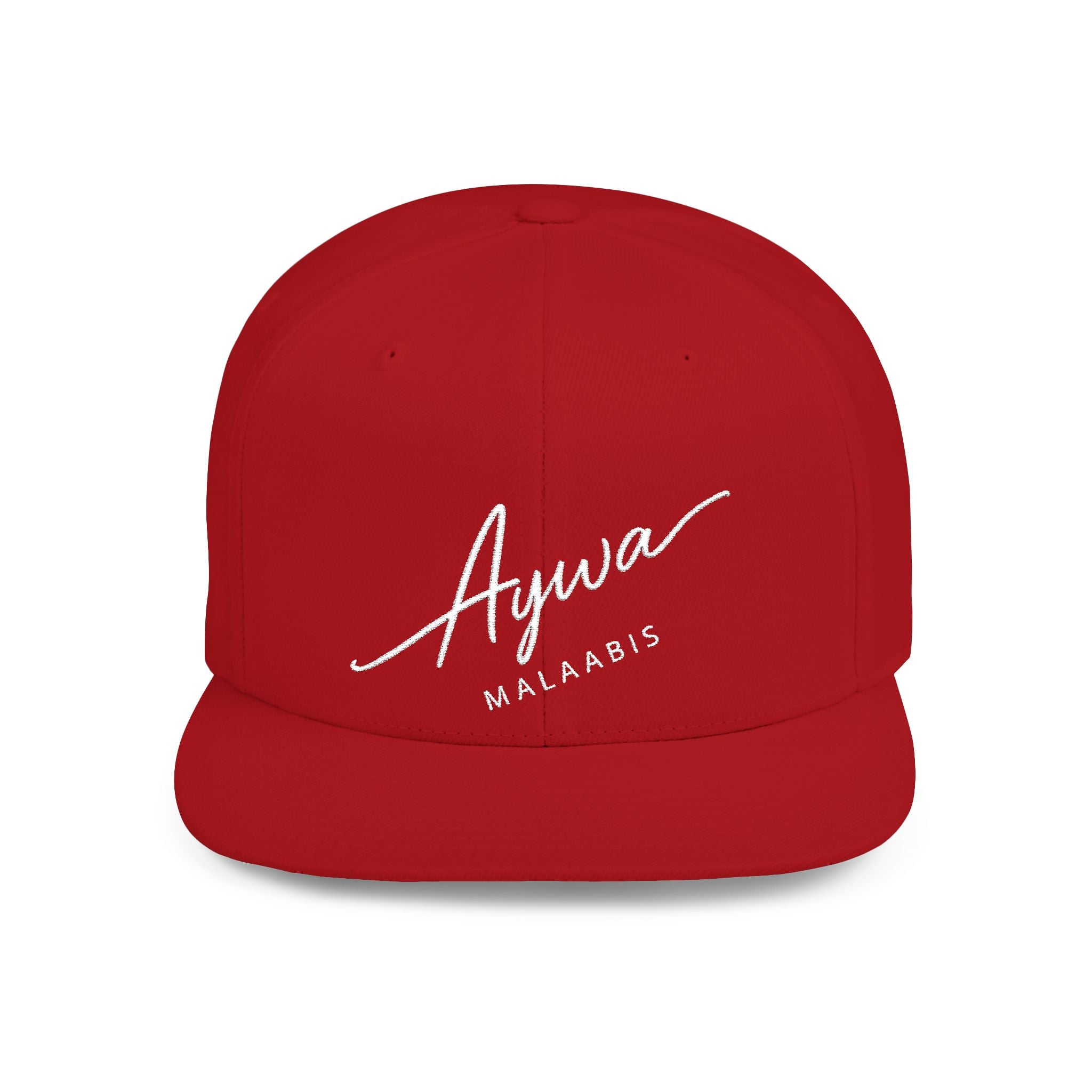 Aywa Snapback Hat — Flat Bill Cap