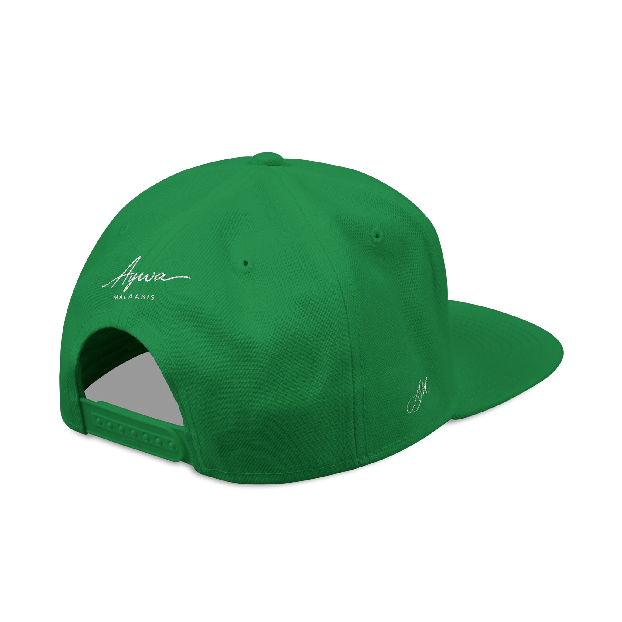 Aywa Malaabis Snapback Hat — Embroidered 'Aywa' Streetwear Cap