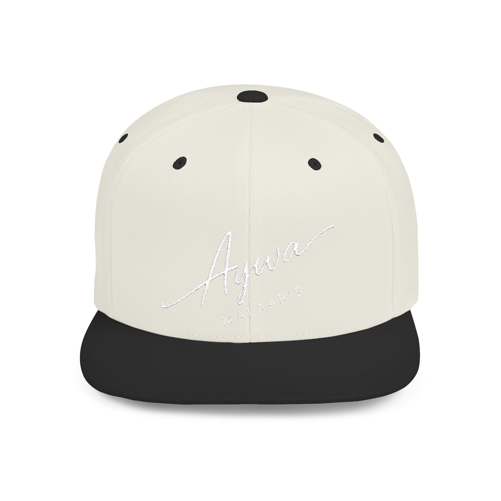 Aywa Snapback Hat — Flat Bill Cap