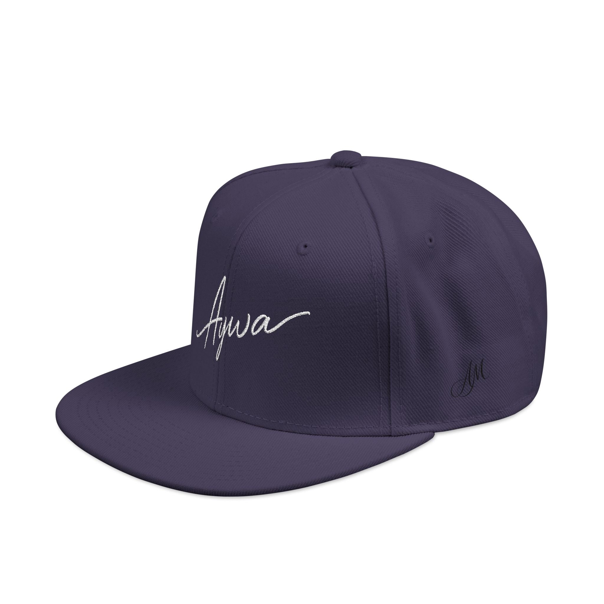 Aywa Malaabis Snapback Hat — Embroidered 'Aywa' Streetwear Cap