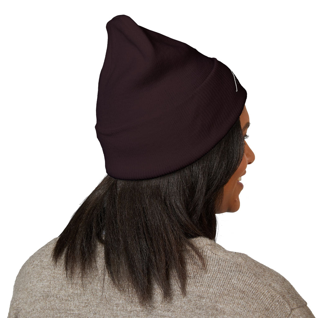 Aywa Malaabis Embroidered Beanie | Classic Cuffed Knit Hat | Minimal Streetwear Winter Cap