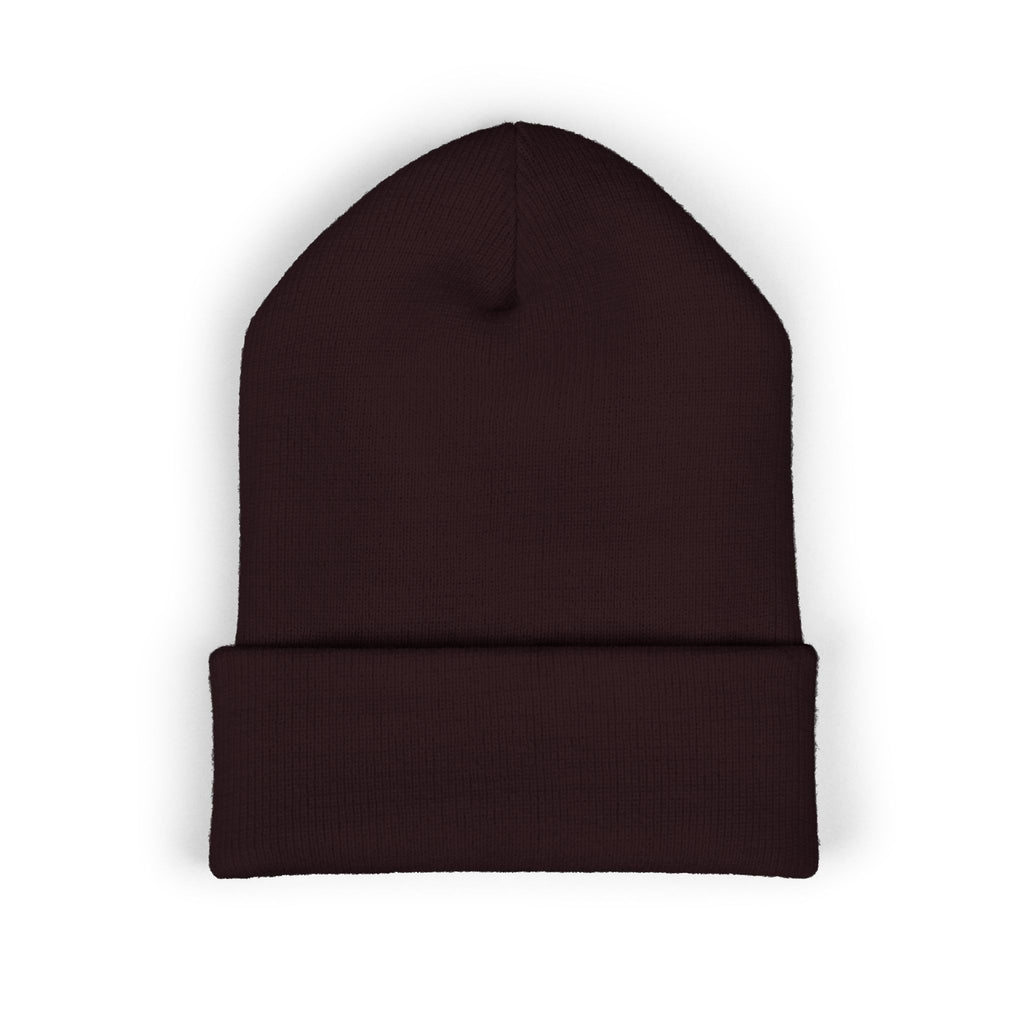Aywa Malaabis Embroidered Beanie | Classic Cuffed Knit Hat | Minimal Streetwear Winter Cap