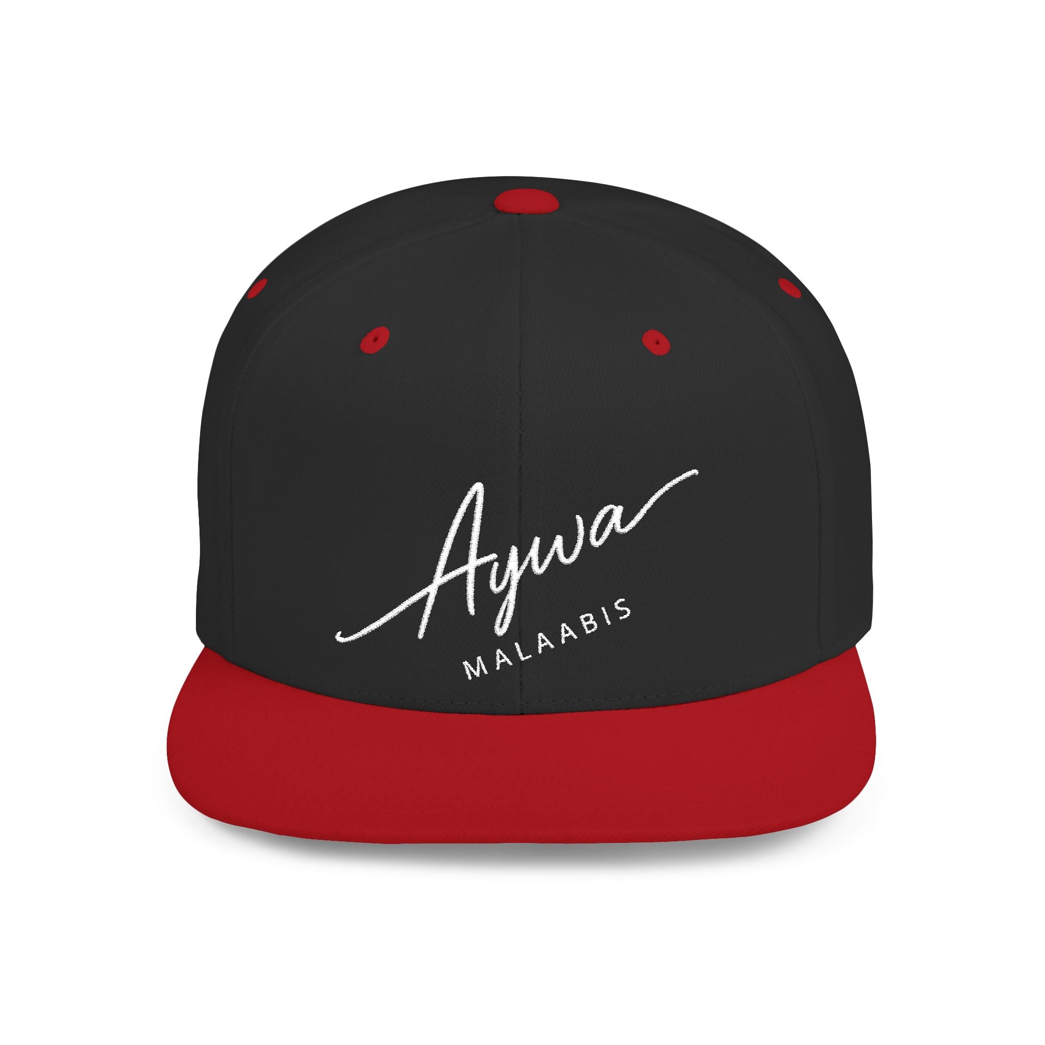 Aywa Snapback Hat — Flat Bill Cap