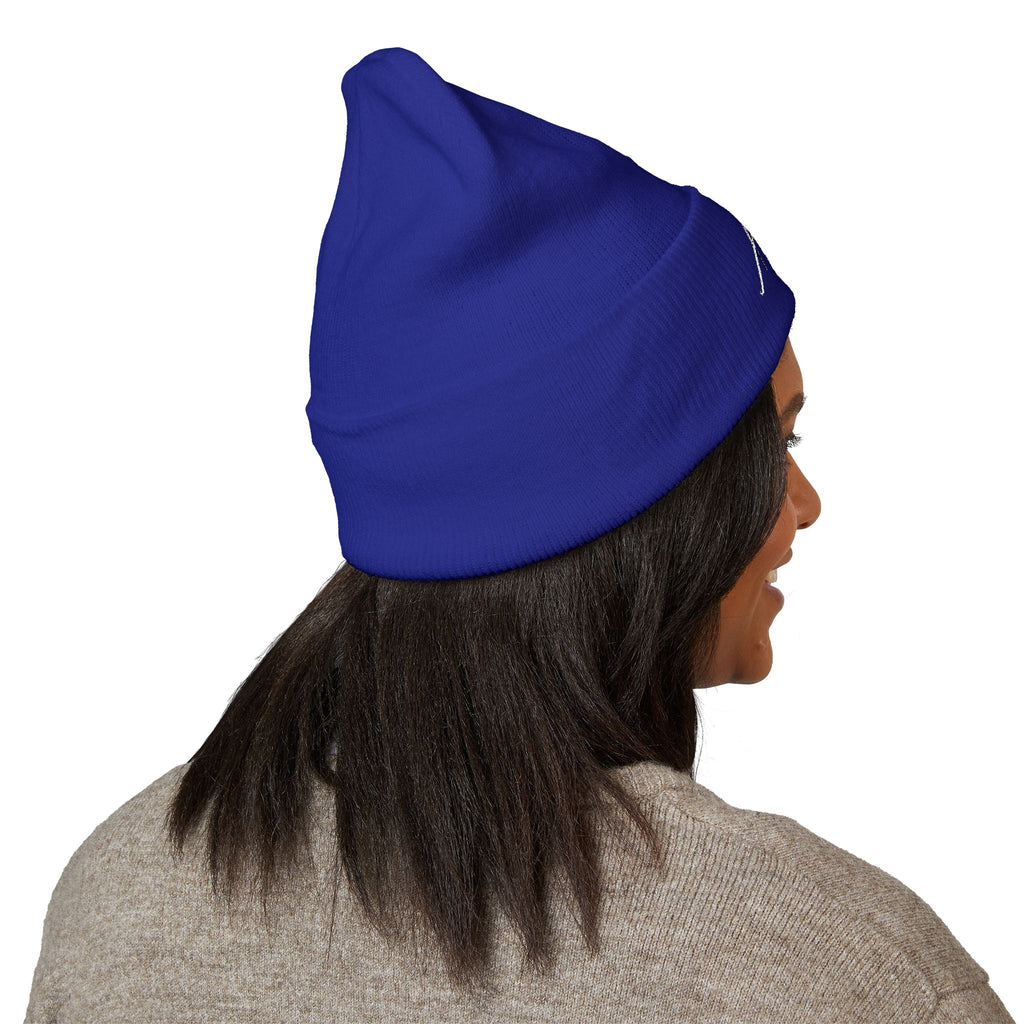 Aywa Malaabis Embroidered Beanie | Classic Cuffed Knit Hat | Minimal Streetwear Winter Cap